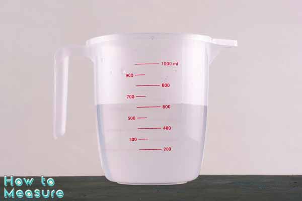 measure 1 3/4 cups of water
