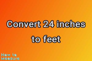 Convert 24 inches to feet
