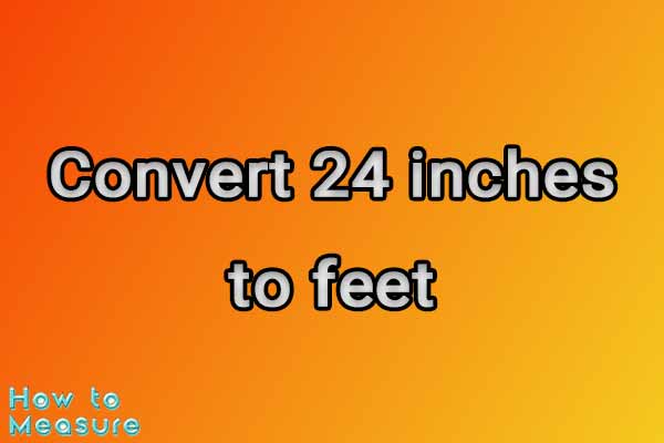 Convert 24 inches to feet