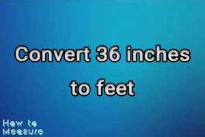 Convert 36 inches to feet