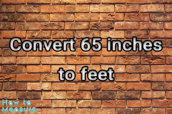 Convert 65 inches to feet
