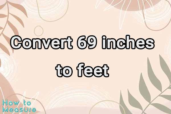 Convert 69 inches to feet