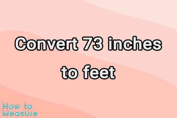 Convert 73 inches to feet