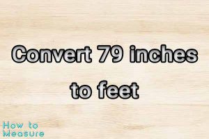 Convert 79 inches to feet