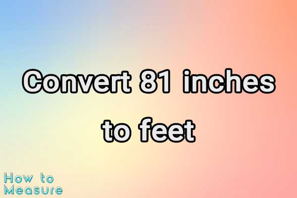 Convert 81 inches to feet