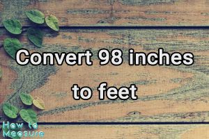 Convert 98 inches to feet