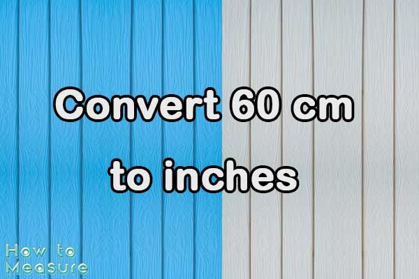 Convert 60 cm to inches