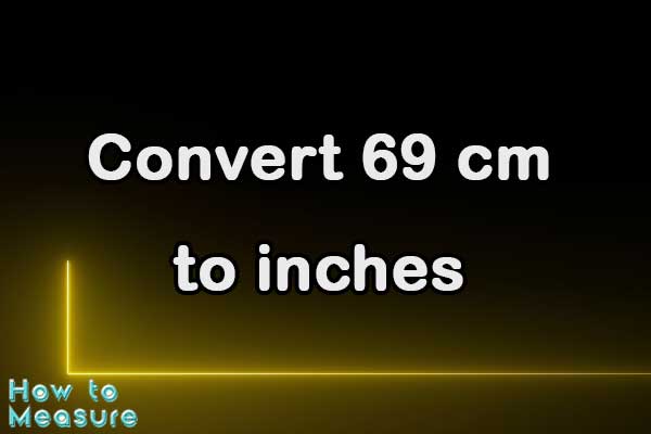 Convert 69 cm to inches