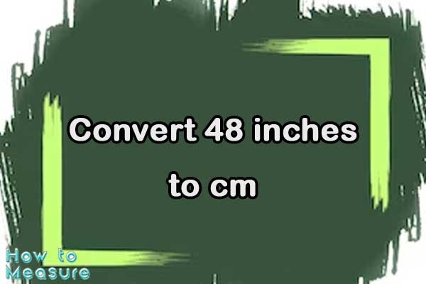 Convert 48 inches to cm