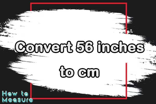 Convert 56 inches to cm