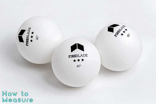 Three Table Tennis Balls