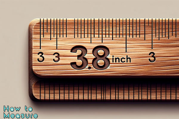 Where is 3.8 inches on a ruler?
