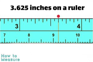 3.625 inches on a ruler