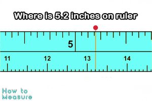 Where is 5.2 inches on ruler