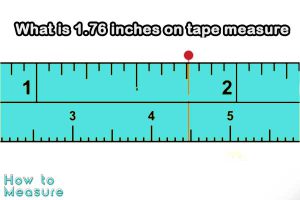 What is 1.76 inches on a tape measure?