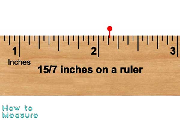 15.7 inches on a tape measure