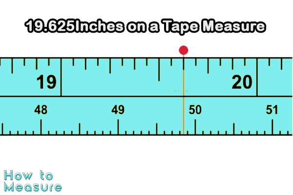 Where is 19.625 Inches on a Tape Measure?