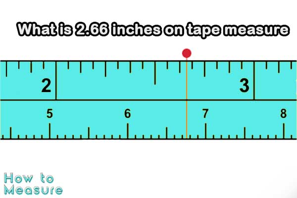 Where is 2.66 inches on tape measure