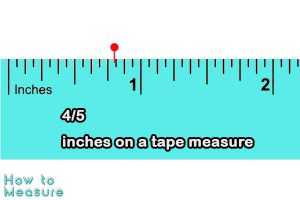 4/5 inches on a tape measure