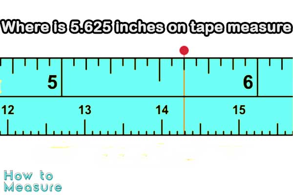 5.625 inches on tape measure
