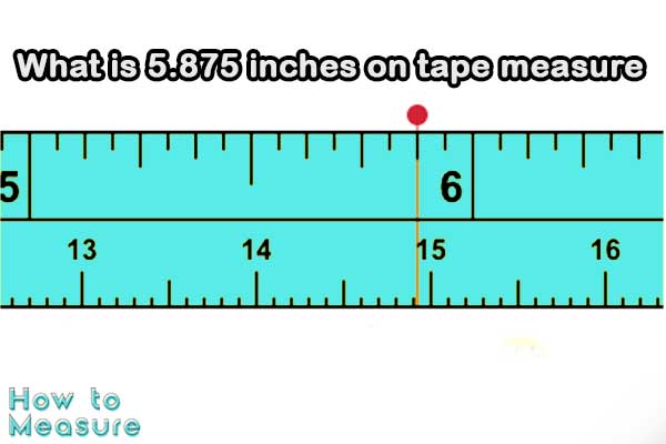 5.875 inches on tape measure