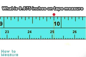 9.875 on a tape measure